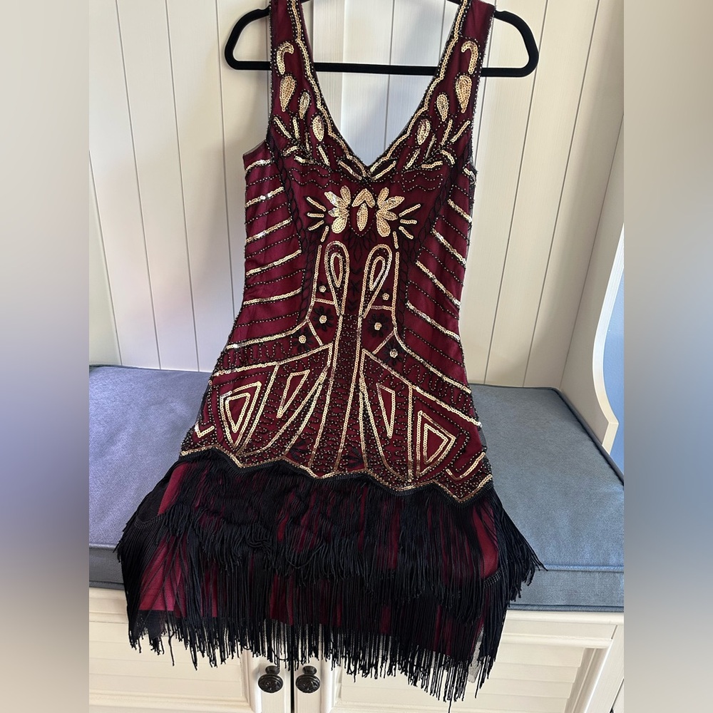 Flapper-style/Roaring 20’s Beaded Dress